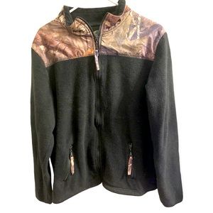 Mossy Oak- Men’s Large Camo & Black Pullover Sweat Shirt